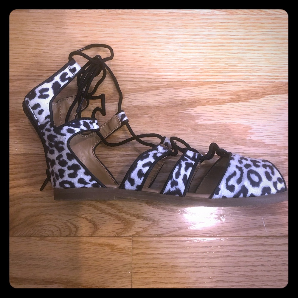 Old Navy Cheetah Gladiator Sandals